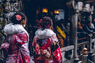 和服 女孩们 日本 日本人 旅行 模型 时尚 和服 日本 日本