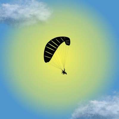 滑翔伞 飞行 天空 降落伞 运动 自由 冒险 独自的 令人兴奋