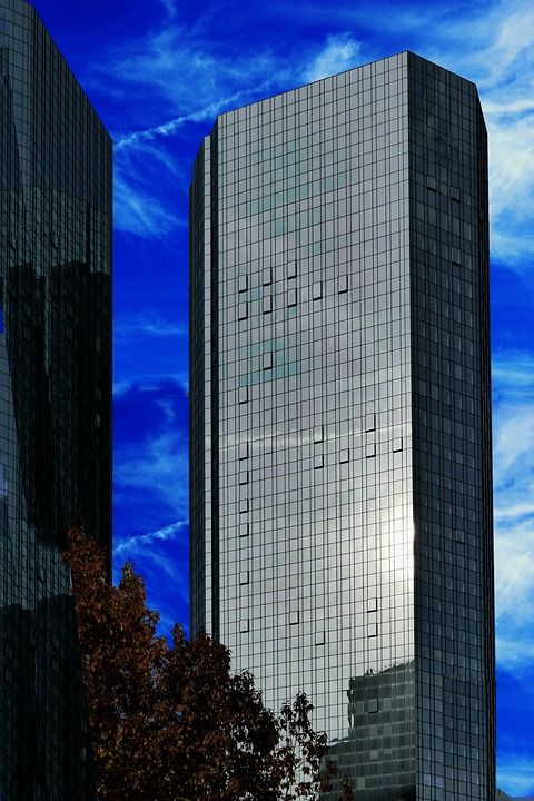 摩天大楼 玻璃窗 建造 正面 结构 高层建筑 高楼 视窗