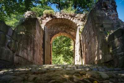 城堡 城堡大门 门 凯夫豪泽 在城堡 中世纪 城堡建筑群 观光