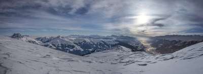 雪 山 全景 阿尔卑斯山 高山 雪山 山脉 多山 山地景观