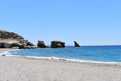 希腊 克里特岛 Triopetra 大海 夏天