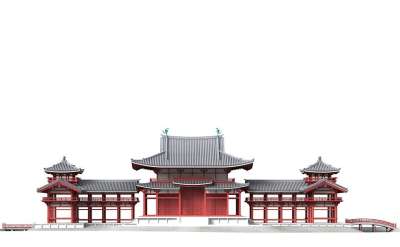 平等院 宇治 日本 建筑学 建造 教会 观光 历史的 游客