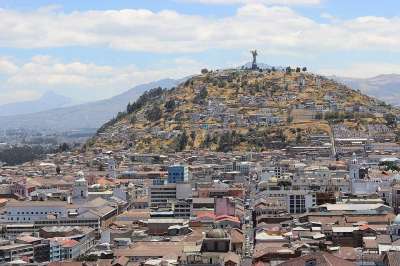 基多 厄瓜多尔 旅行 拉丁 看法 旅游 地标 景观 山 城市的