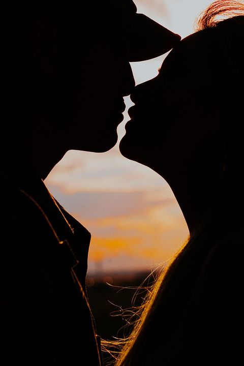 夫妻 爱 日落 年轻 周年纪念日 黑色的爱 黑色落日