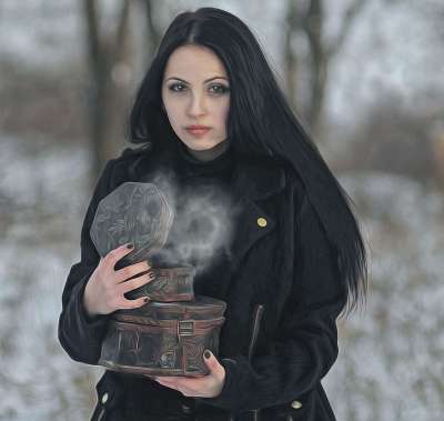 哥特 女性 黑暗的 幻想 幻想女孩 幻想女人 女士 神秘