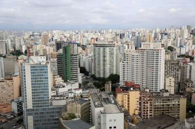 圣保罗 建筑 城市的 航拍 建筑学 圣保罗市中心 旅游景点