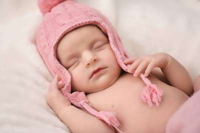 新生 婴儿 女孩 粉色的 帽子 可爱的 毯子 新的 新生婴儿