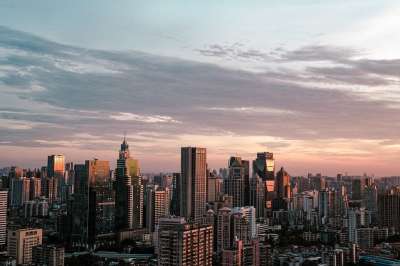 大自然壁纸 自然壁纸 高清壁纸 城市 黄昏 建筑物 城市的 日落