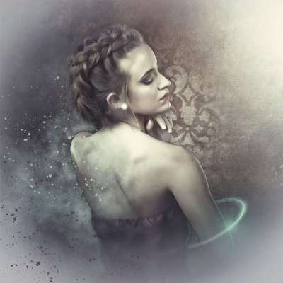 哥特 幻想 黑暗的 俘虏 肖像 幻想肖像 女性 女士 女孩