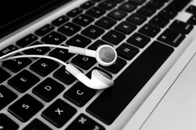 桌子 笔记本电脑 计算机 Macbook 商业 工作 光 键盘