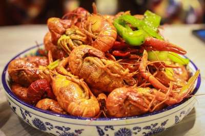 小龙虾 中国菜 上海 中国 龙虾 美食 夜宵 小龙虾 小龙虾