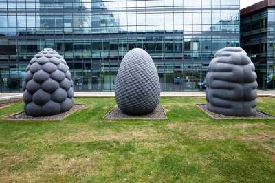 雕塑 塑料 艺术 水果 来形成 石头 行业 建筑学 正面 玻璃