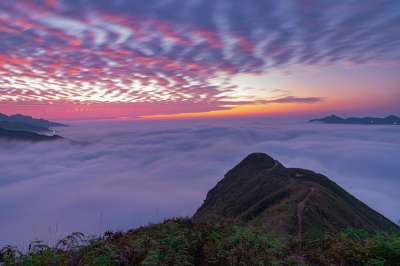 自然 日落 旅行 勘探 远足 冒险 户外 景观 黄昏