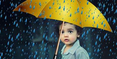 孩子 保护 雨伞 雨 安全 未成年人保护 消费者保护 世界儿童节