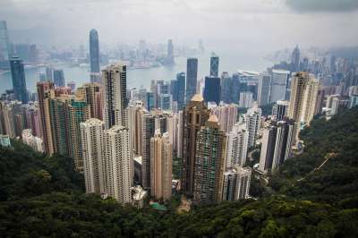 维多利亚峰 建筑物 城市 摩天大楼 高楼 高层建筑 城市景观 香港