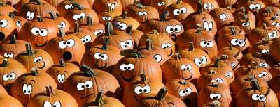 万圣节 Halloweenkuerbis 面孔 蒙太奇 编辑 落下