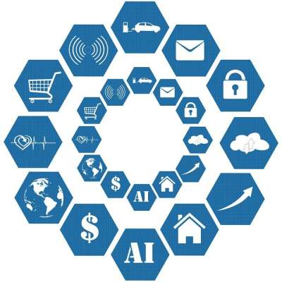 卷筒纸 网络 聪明的生活 信息技术 人工智能 Ai 淇 背部
