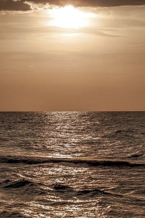 日落大海 波罗的海 海滩 海岸 假期 情绪 夏天 浪漫的 沙