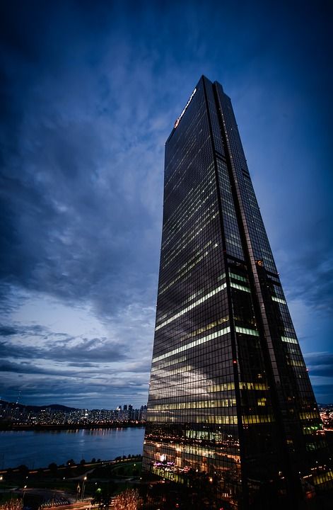 建造 结构 城市 摩天大楼 高层建筑 现代建筑 办公大楼 外部的