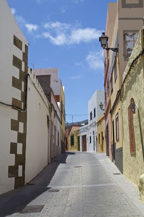 Aguimes酒店还供应早餐 大加那利岛 胡同 小路 建筑学 鹅卵石街