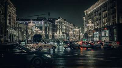 Москва Машина Улица Небо 莫斯科 窗户 结构