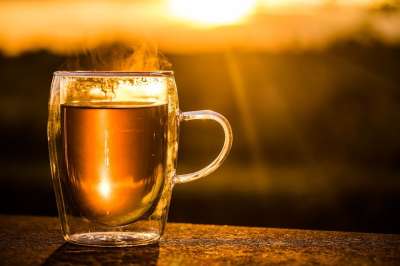 茶杯 一杯茶 茶 喝 热的 蒸汽 薄荷茶 请享用 咖啡碱 享受