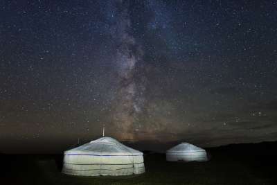 银河系 星空 宝 鲍嘉的村庄 蒙古 安静 蒙古 蒙古 蒙古