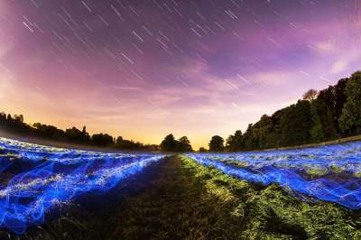 大自然壁纸 自然壁纸 高清壁纸 星星 原野 长期接触 夜晚 灯