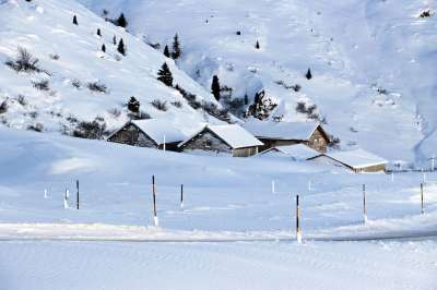 雪 冬天 山村 阿尔卑斯山 瑞士 村庄 山 冬季景观 下雪的
