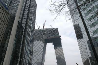摩天大楼 建筑物 北京 建造 城市 城市的 市中心 办公室