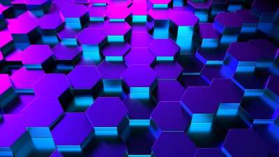 六角形 3D 蜂窝 蜂窝状 墙纸 模板 质地 发光 抽象的
