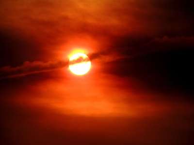 太阳 日落 天空 黄昏 暮 橙色的天空 夕阳 阳光 气氛 大气