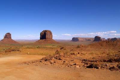 纪念碑山谷 犹他州 美国 沙漠 红色岩石 自然 旅游景点 热的