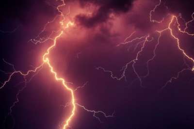 闪电 雷雨 霹雳 迅雷 云 天堂 雷云 天气心情 天堂般的心情
