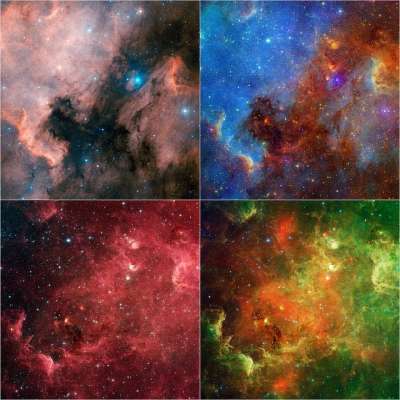 北美雾 Ngc 7000 光谱 星系 空间 扩散气雾 星座天鹅