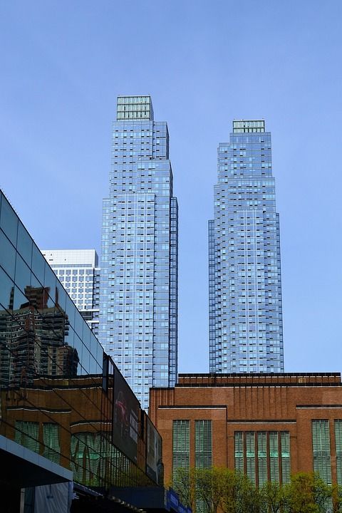 摩天大楼 纽约城 曼哈顿 建筑物 结构 纽约市 高楼 城市景观