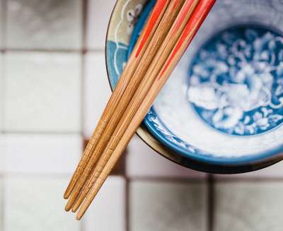 筷子 碗 竹子 美食 亚洲人 中国人 传统的 日本人 东方的