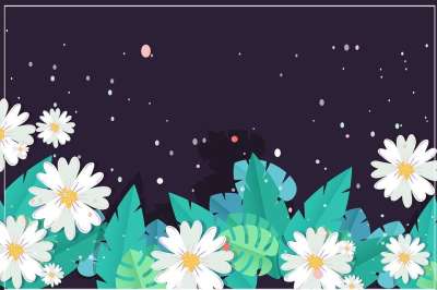 树叶 花朵 边境 框架 花的 花边 花框 模板 背景 墙纸