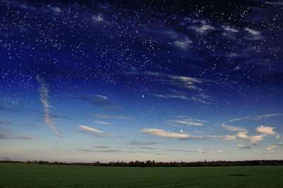星空 银河系 前夕 天堂 星星 草地 黄昏