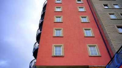 建造 外部的 现代建筑 玻璃 玻璃 家居外观 家 城市 城市的