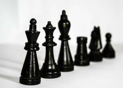 象棋 人物 黑色的 层次结构 王 女士 赛跑者 塔 施普林格