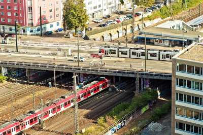 建筑学 桥 建造 城市 城市景观 轨 铁路 市中心 电车 曲目