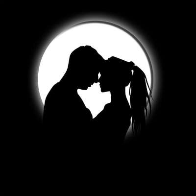 月亮 爱 浪漫 情人节 夫妻 夜晚 浪漫的 关系 轮廓 心