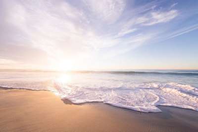 海滩 支撑 海岸 水 海 海洋 天空 云 日出 日落 阳光
