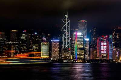 香港 窥视 夜晚 长期接触 灯 长快门 在晚上 光 星空