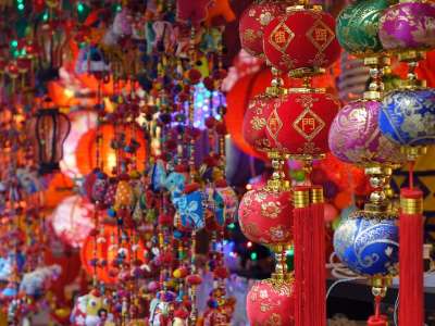 新加坡 中国小镇 丰富多彩的 中国人 装饰性的 挂饰 异国情调