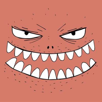 怪物 感情 卡通片 特点 表情 面部表情 牙齿 生物 漫画