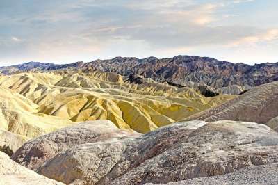 山 砂岩 海脊 死亡之谷 加利福尼亚州 Zabriskie 点