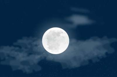 月亮 星星 天空 夜空 星空 满月 月光 夜晚 晚上
